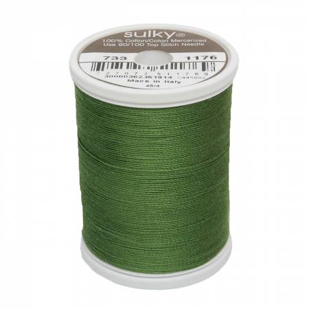 Sulky Cotton 30wt Thread 1176 Medium Dark Avocado  500yd Spool