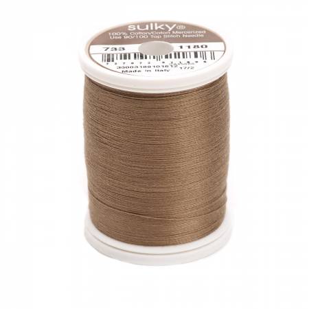 Sulky Cotton 30wt Thread 1180 Medium Taupe  500yd Spool