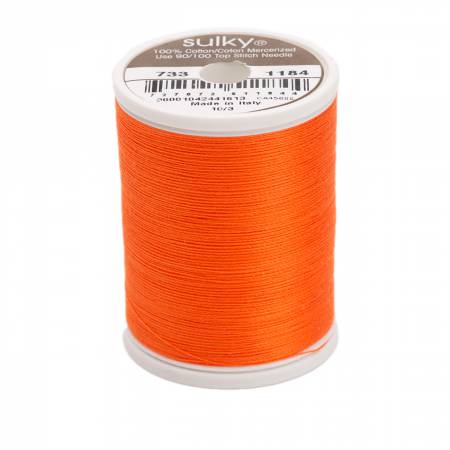 Sulky Cotton 30wt Thread 1184 Orange Red  500yd Spool