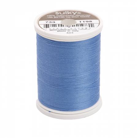 Sulky Cotton 30wt Thread 1198 Dusty Navy  500yd Spool