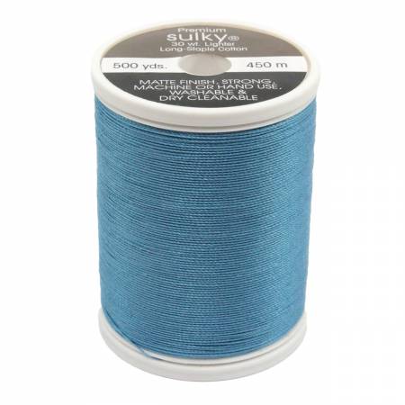 Sulky Cotton 30wt Thread 1252 Bright Peacock  500yd Spool