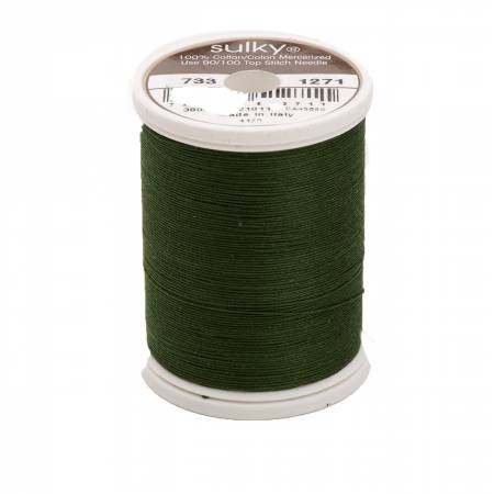 Sulky Cotton 30wt Thread 1271 Evergreen  500yd Spool