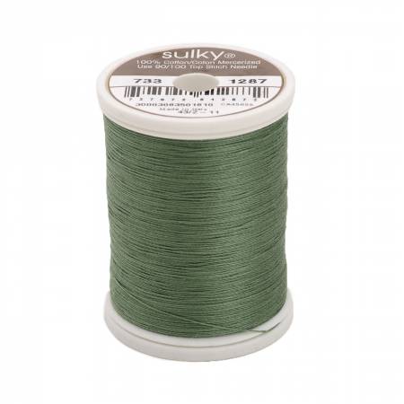 Sulky Cotton 30wt Thread 1287 French Green  500yd Spool