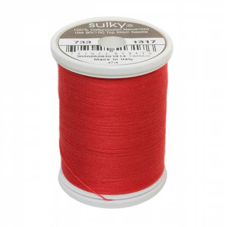 Sulky Cotton 30wt Thread 1317 Poppy  500yd Spool