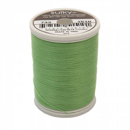 Sulky Cotton 30wt Thread 1510 Lime Green  500yd Spool