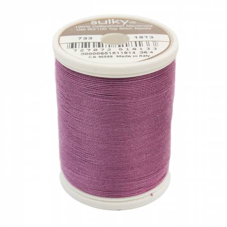 Sulky Cotton 30wt Thread 1813 Plum Wine  500yd Spool