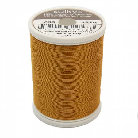 Sulky Cotton 30wt Thread 1826 Galley Gold  500yd Spool