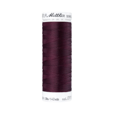 Mettler Seraflex Elastic Sewing Thread 0111 Beet Red  130m/142yd