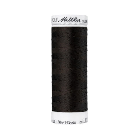 Mettler Seraflex Elastic Sewing Thread 1002 Very Dark Brown  130m/142yd