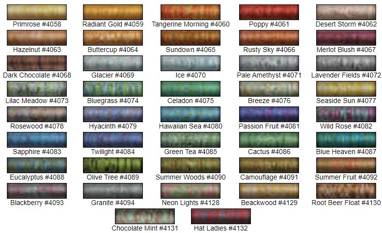 886-17 Sulky Slimline 12wt Blendables Third 42 Set – Red Rock Threads