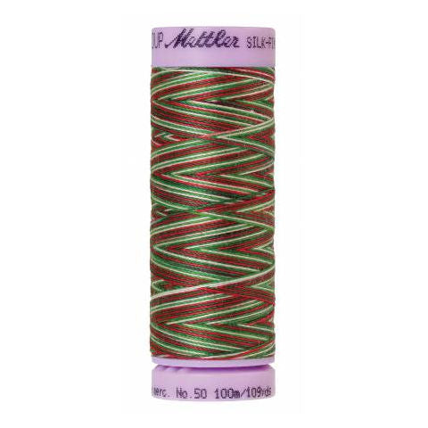 Silk-Finish Multi Embroidery Thread 9825 Season's Greetings 109yd