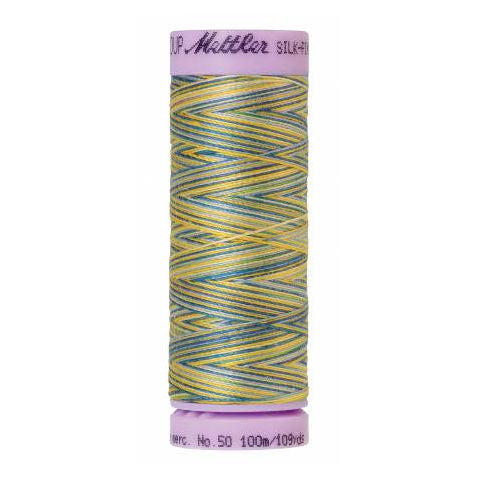 Silk-Finish Multi Embroidery Thread 9829 China blue 109yd