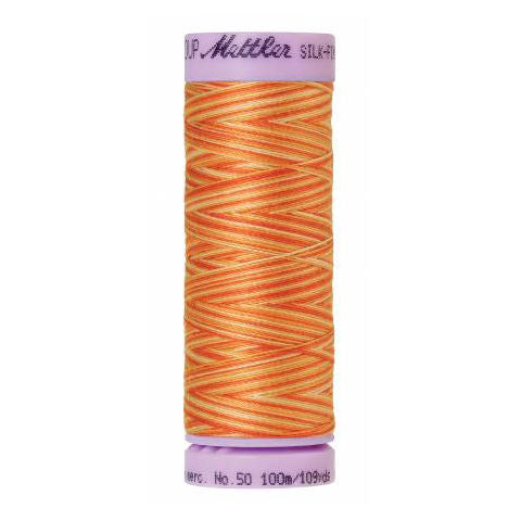 Silk-Finish Multi Embroidery Thread 9834 Rust Ombre 109yd