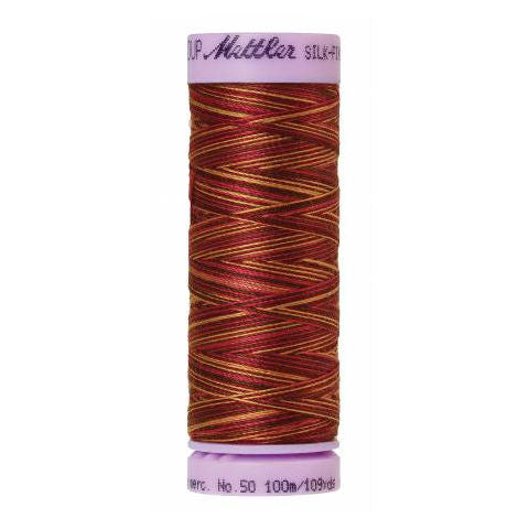 Silk-Finish Multi Embroidery Thread 9850 Mocha Cherry 109yd