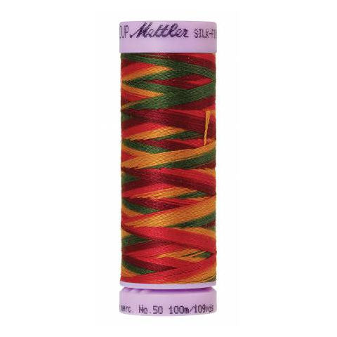 Silk-Finish Multi Embroidery Thread 9851 Poppy Garden 109yd