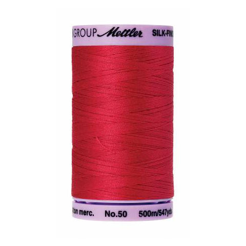 Mettler 50wt Silk Finish Thread 0102 Poinsettia  547yd/500m