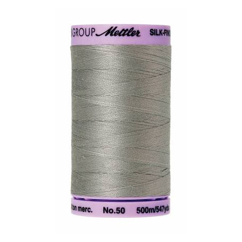 Mettler 50wt Silk Finish Thread 0413 Titan Gray  547yd/500m