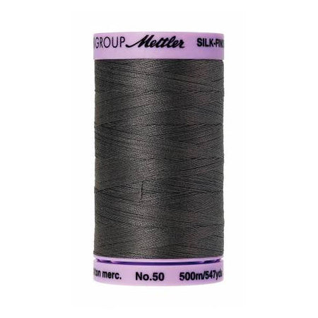 Mettler 50wt Silk Finish Thread 0416 Dark Charcoal  547yd/500m