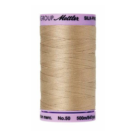 Mettler 50wt Silk Finish Thread 0538 Straw  547yd/500m