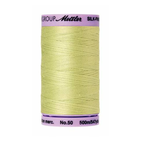 Mettler 50wt Silk Finish Thread 1343 Spring Green  547yd/500m