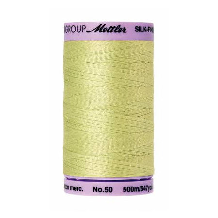 Mettler 50wt Silk Finish Thread 1343 Spring Green  547yd/500m