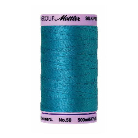 Mettler 50wt Silk Finish Thread 1394 Caribbean Blue  547yd/500m