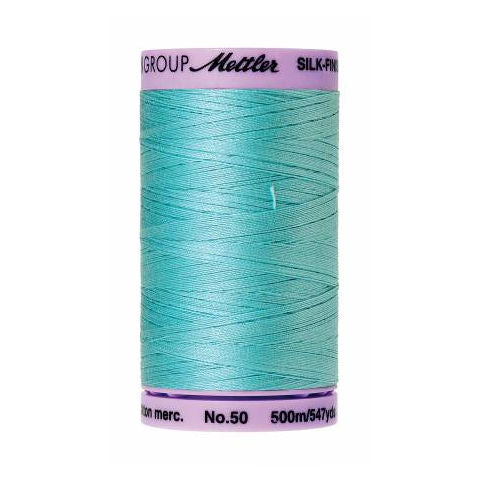 Mettler 50wt Silk Finish Thread 2792 Blue Curacao  547yd/500m