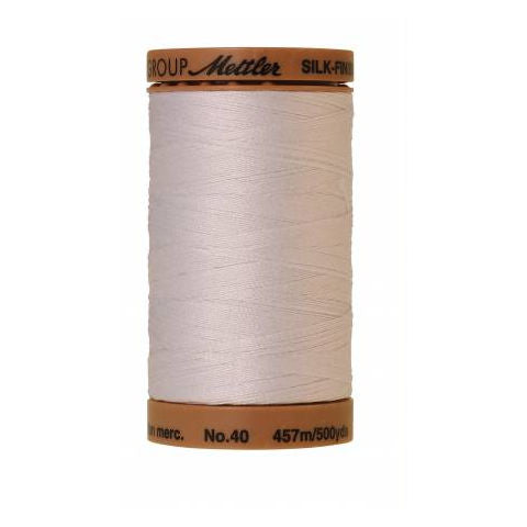 Mettler 40wt Silk Finish 0002 White  500yd/457m