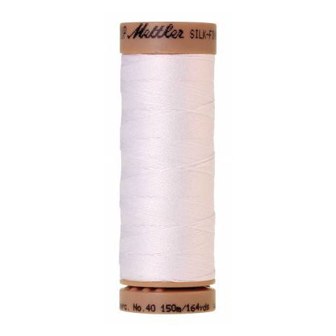 Mettler 40wt Silk Finish 0002 White  164yd/150m