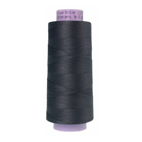 Mettler 50wt Silk Finish Thread 0416 Dark Charcoal  2000yd/1829m