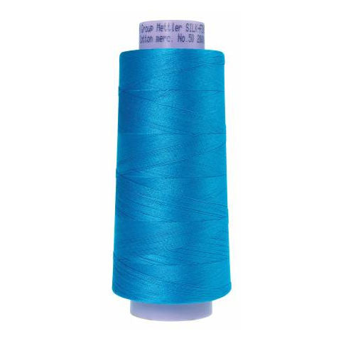 Mettler 50wt Silk Finish Thread 1394 Caribbean Blue  2000yd/1829m