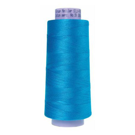 Mettler 50wt Silk Finish Thread 1394 Caribbean Blue  2000yd/1829m
