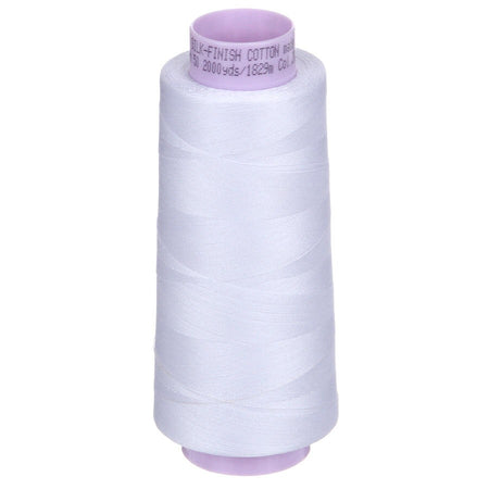 Mettler 50wt Silk Finish Thread 0002 White  2000yd/1829m