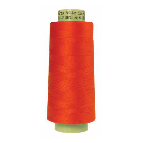 Mettler 60wt Silk Finish Thread 6255 Mandarin Orange  3000yd/2743m