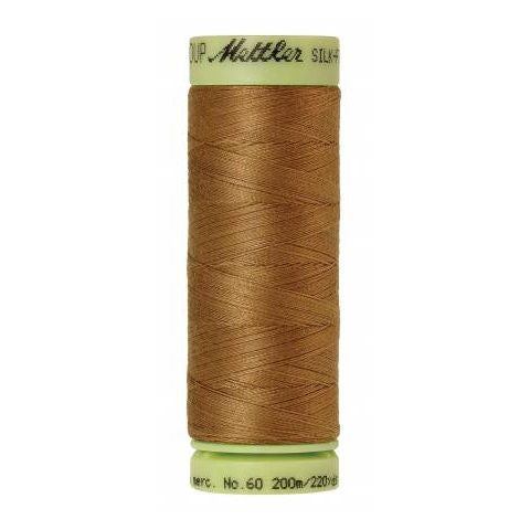 Mettler 60wt Silk Finish Thread 0287 Dark Tan  220yd/200m