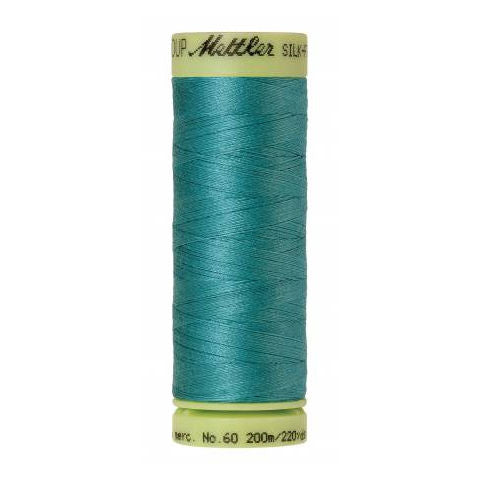 Mettler 60wt Silk Finish Thread 0611 Blue-green Opal  220yd/200m