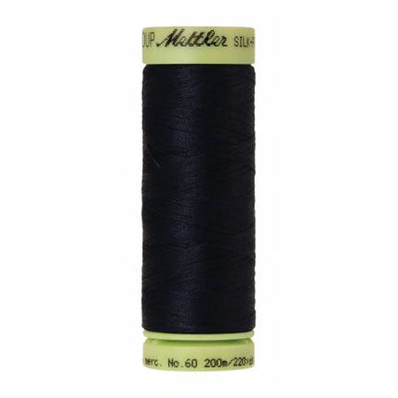 Mettler 60wt Silk Finish Thread 0821 Darkest Blue  220yd/200m