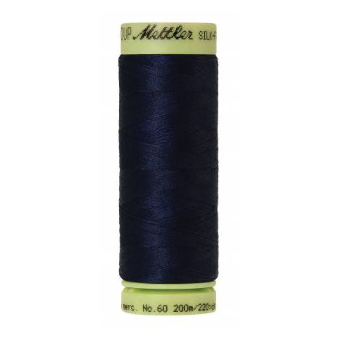 Mettler 60wt Silk Finish Thread 0825 Navy  220yd/200m