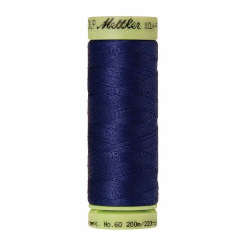 Mettler 60wt Silk Finish Thread 1078 Fire Blue  220yd/200m