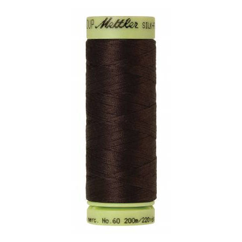 Mettler 60wt Silk Finish Thread 1382 Black Peppercorn  220yd/200m