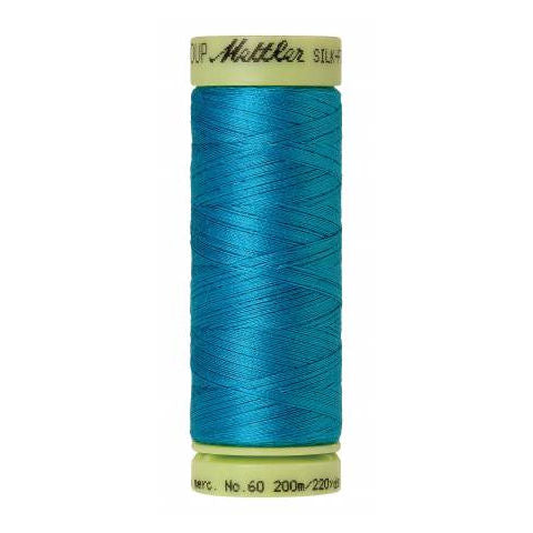 Mettler 60wt Silk Finish Thread 1394 Caribbean Blue  220yd/200m