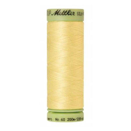 Mettler 60wt Silk Finish Thread 1412 Lemon Frost  220yd/200m