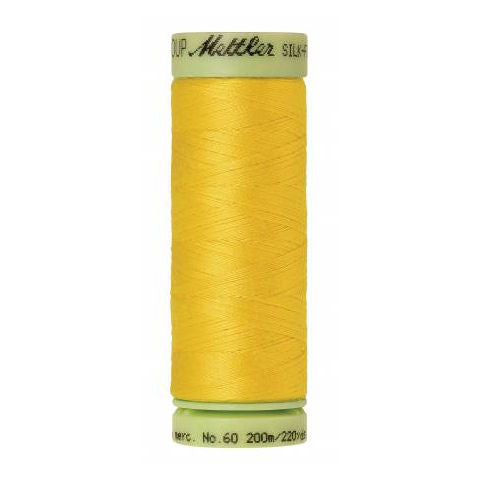 Mettler 60wt Silk Finish Thread 2263 Vibrant Yellow  220yd/200m