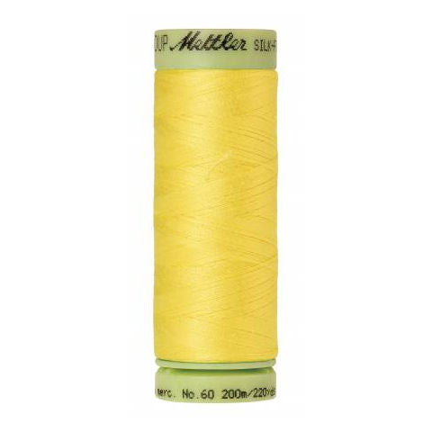 Mettler 60wt Silk Finish Thread 3507 Lemon Zest  220yd/200m