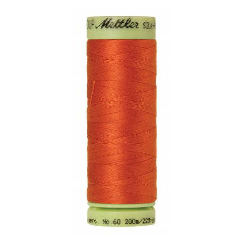 Mettler 60wt Silk Finish Thread 6255 Mandarin Orange  220yd/200m