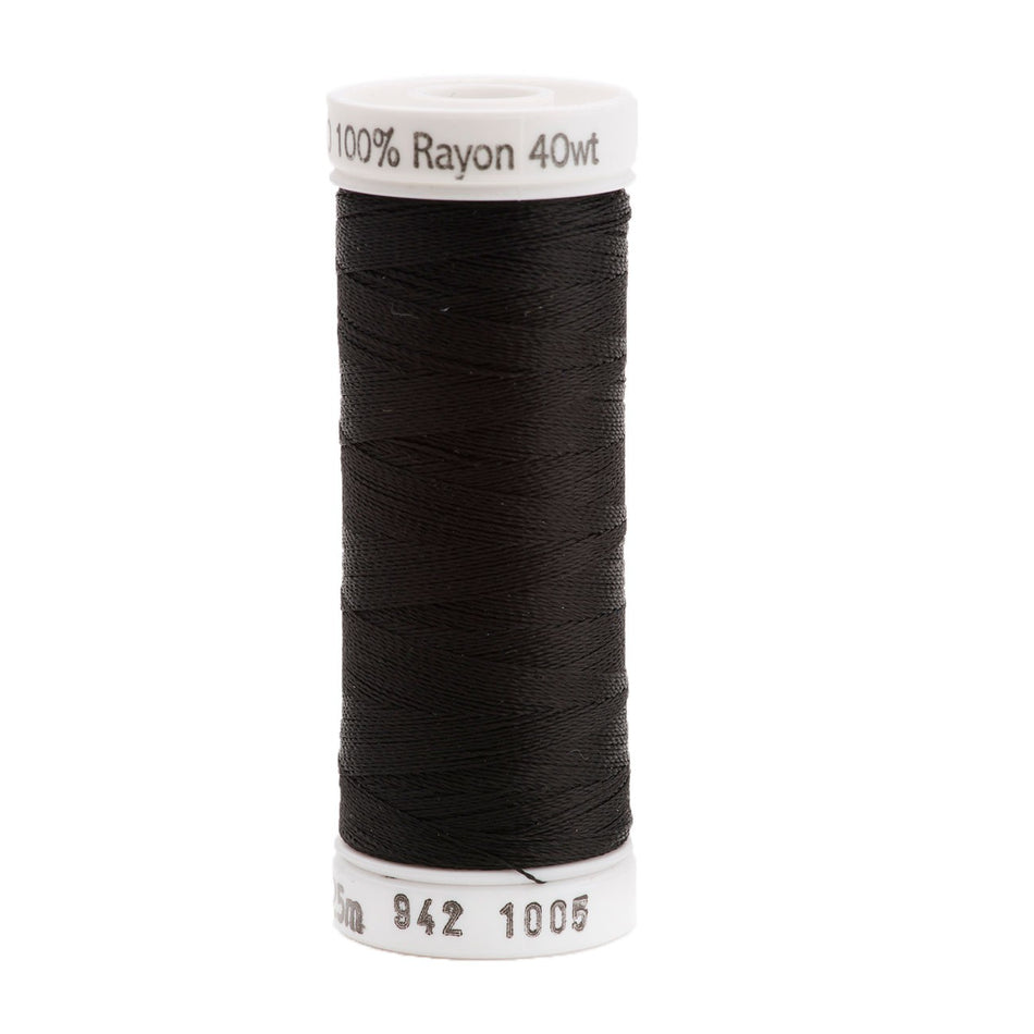 Sulky Rayon 40wt Thread  Black  250yd Spool