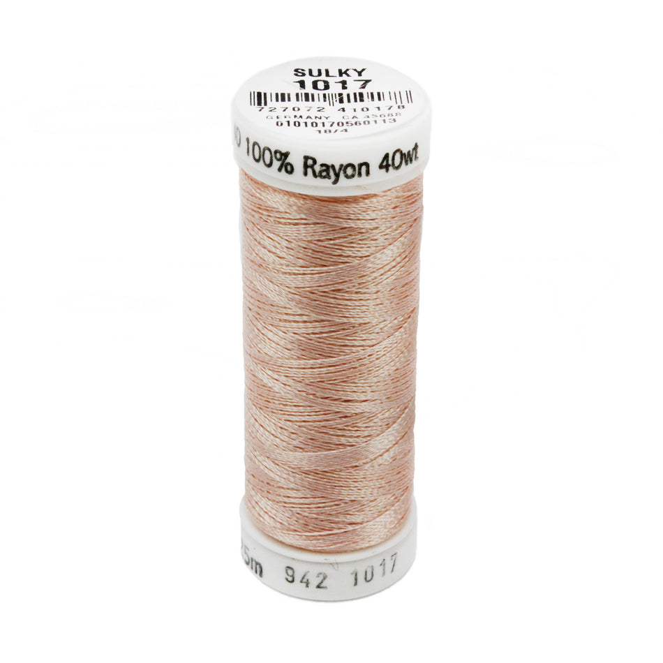 Sulky Rayon 40wt Thread 1017 Pastel Peach  250yd Spool