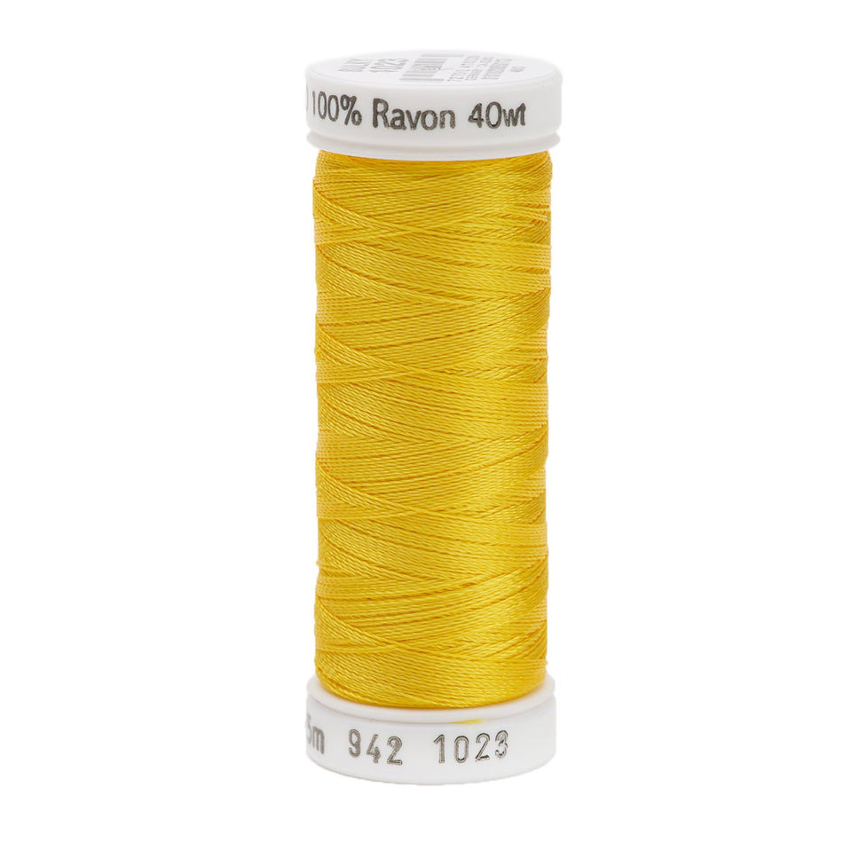 Sulky Rayon 40wt Thread 1023 Yellow  250yd Spool