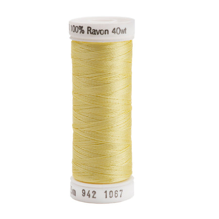 Sulky Rayon 40wt Thread 1067 Lemon Yellow  250yd Spool