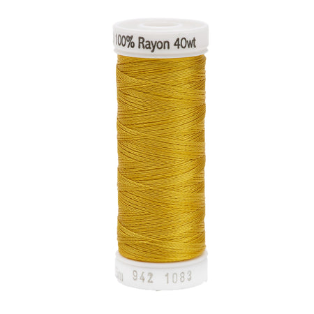 Sulky Rayon 40wt Thread 1083 Spark Gold  250yd Spool